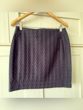 *** SOLDE*** ALFRED SUNG Black Textured Pencil Skirt size 8